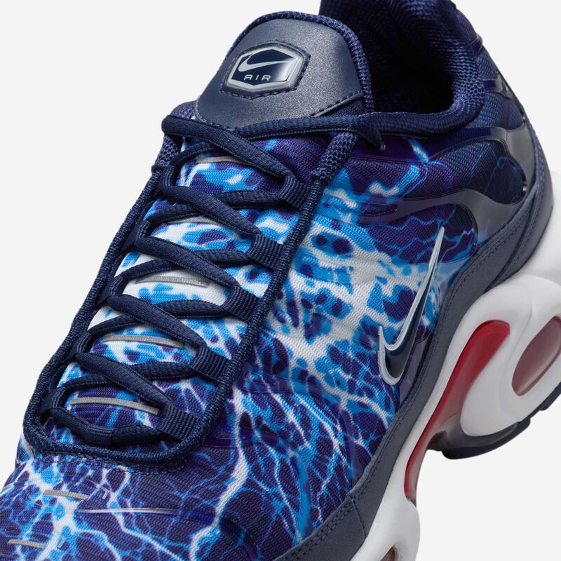 Nike Air Max Plus "Eclair Lightning", Azul Marino Medianoche/Azul Marino Medianoche-Salsa Roja, hi-res