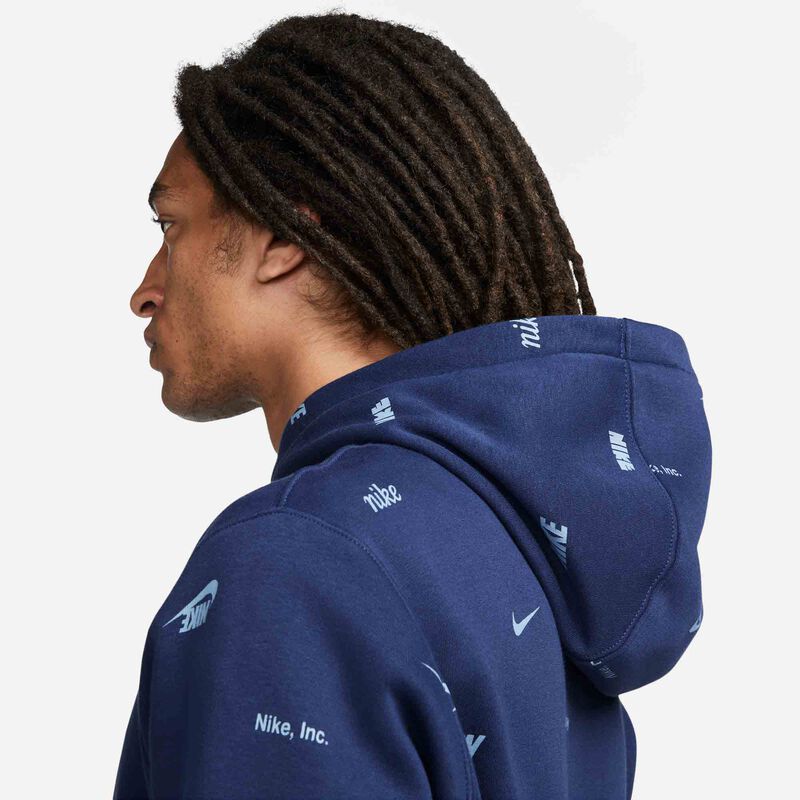 Nike Club Fleece, Azul marino medianoche/Pizarra ceniza, hi-res