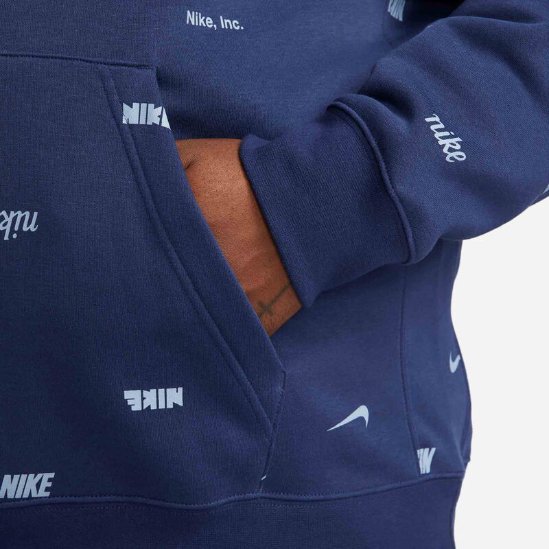 Nike Club Fleece, Azul marino medianoche/Pizarra ceniza, hi-res