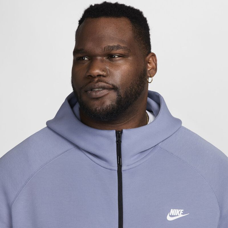 Nike Sportswear Tech Fleece Windrunner, Azul Marino Claro/Pizarra Ceniza/Blanco, hi-res