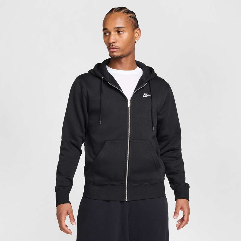 Nike Club, Negro/Negro/Blanco, hi-res
