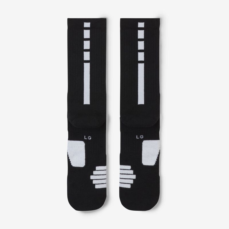 Nike Elite Crew, Negro/Blanco/Blanco, hi-res