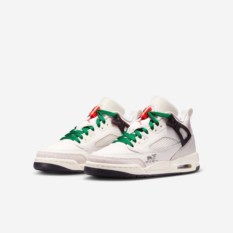 Jordan Spizike Low, Vela/Negro/Verde Pino/Naranja, hi-res