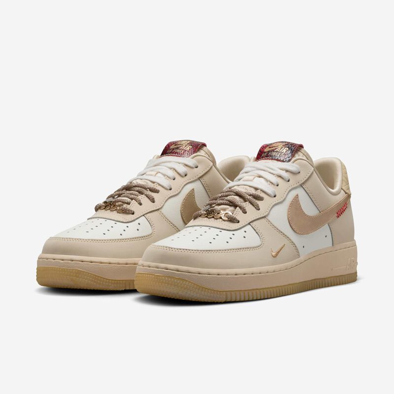 Nike Air Force 1 ’07 LX, Vela/Caqui Claro/Beige Paracaídas/Equipo Dorado, hi-res