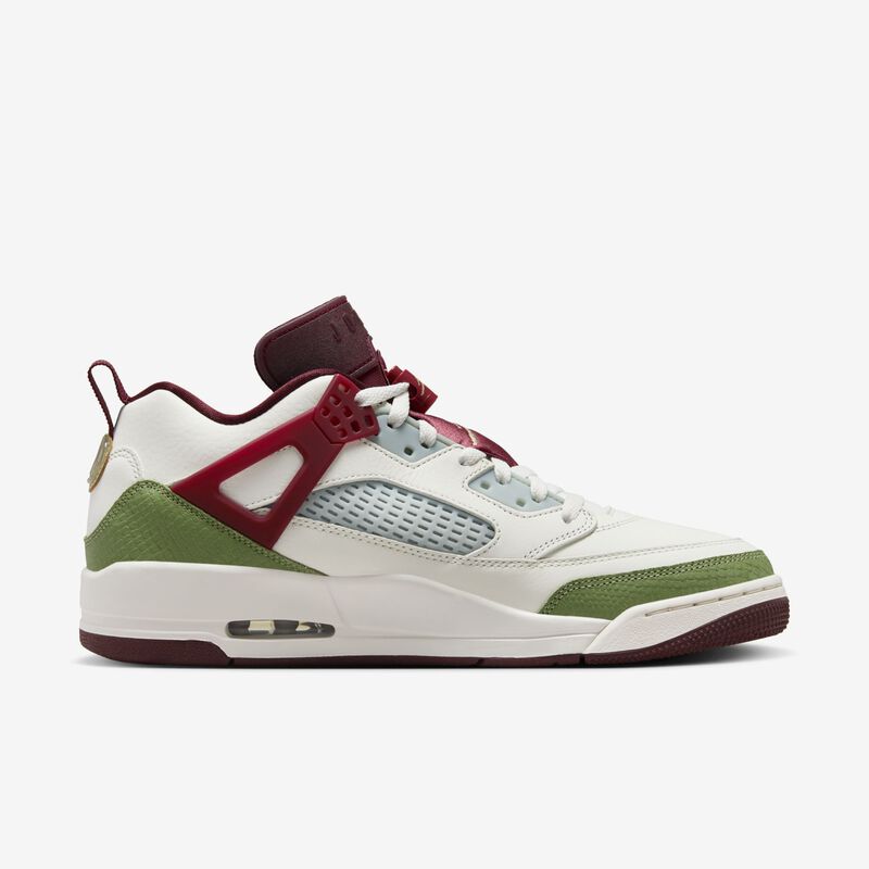Jordan Spizike Low Lunar New Year, Vela/Verde Aceite/Rojo Oscuro del Equipo/Oro Metálico, hi-res