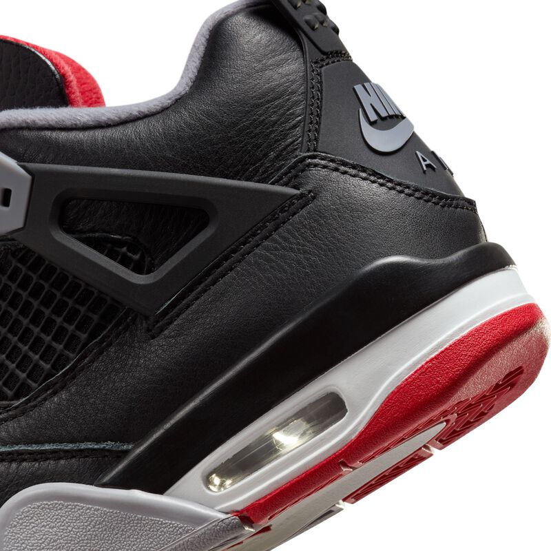 Air Jordan 4 Retro "Bred Reimagined", Negro/Gris cemento/Blanco cumbre/Rojo fuego, hi-res