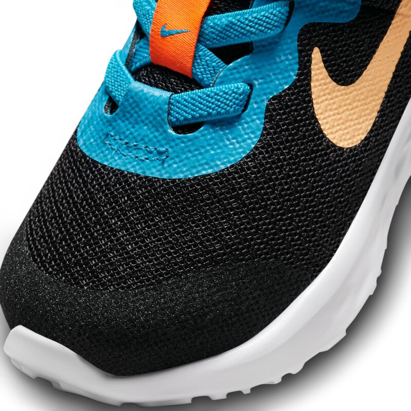 Nike Revolution 6 SE, Negro/Naranja total/Tinte melón, hi-res