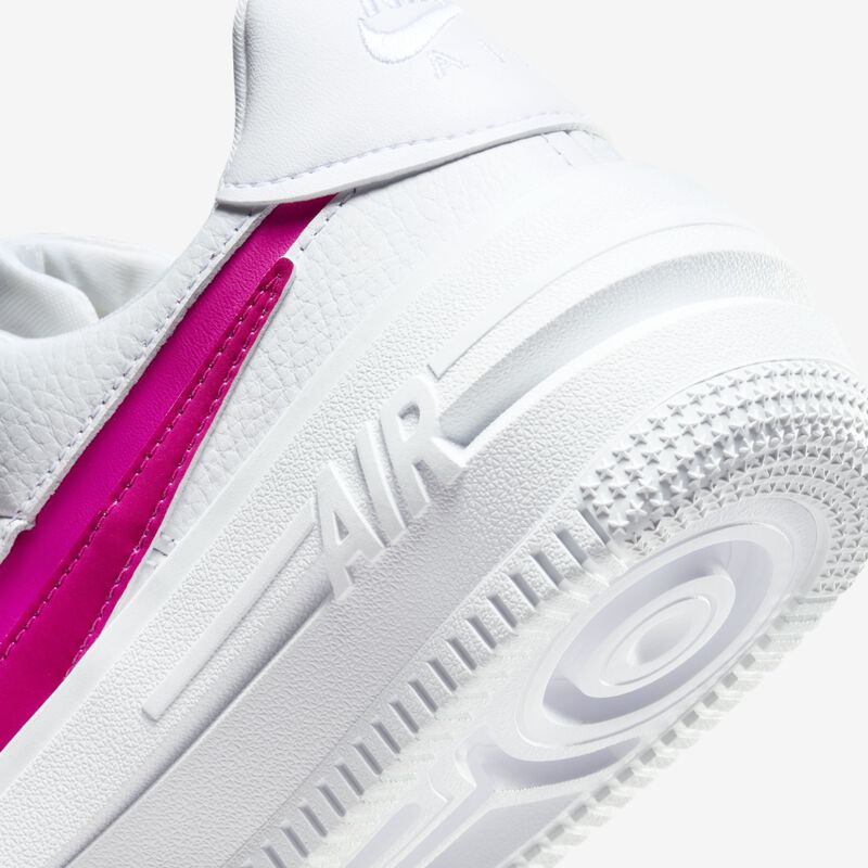 Nike Air Force 1 PLTAFORM, Blanco/Rojo espino/Rosa feroz, hi-res