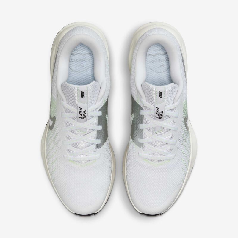Nike Run Defy, Blanco/Barely Volt/Photon Dust/Plata metalizado, hi-res