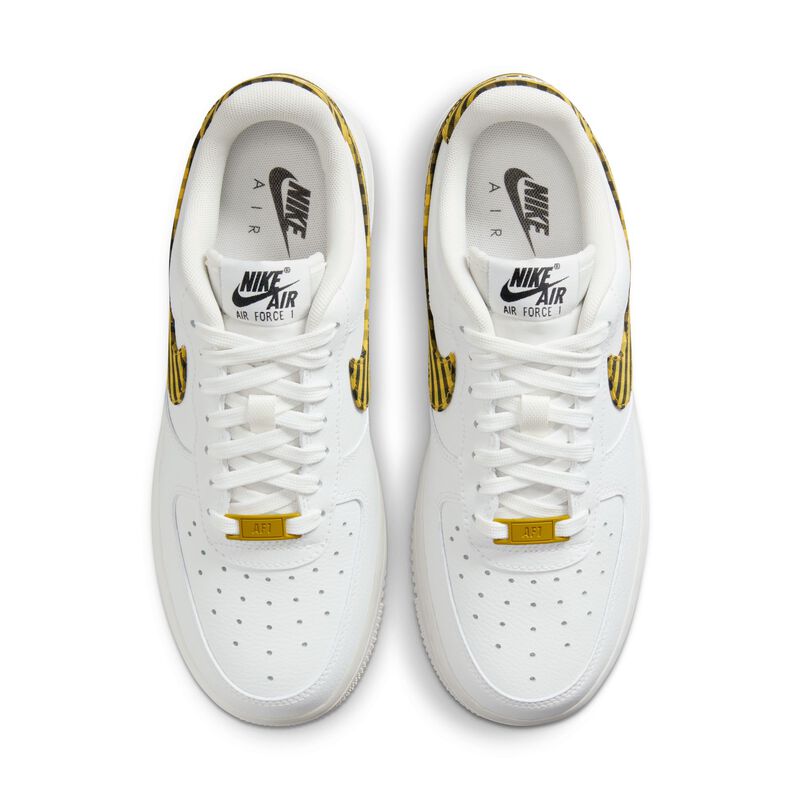 Nike Air Force 1 '07, Blanco Cumbre/Negro/Bronzine, hi-res