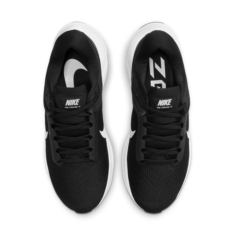 Nike Air Zoom Structure 24, Negro/Blanco, hi-res