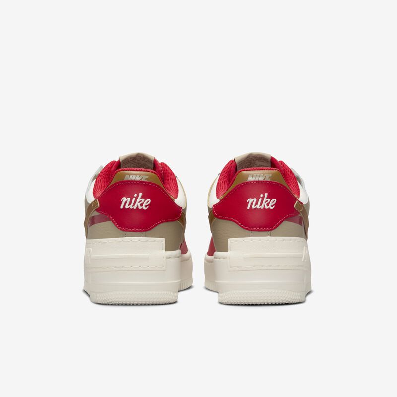 Nike Air Force 1 Shadow, Fantasma/Rojo Fuego/Caqui/Bronceado Británico Claro, hi-res