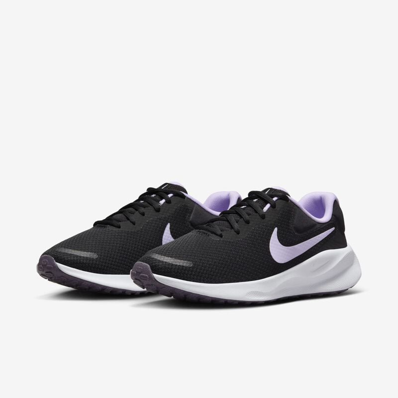 Nike Revolution 7, Negro/Lila Bloom-Blanco-Amanecer, hi-res