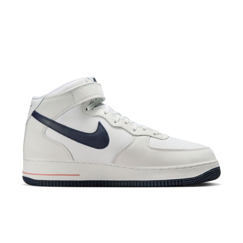 Nike Air Force 1 Mid '07, Polvo De Estrellas Blanco Cumbre/Obsidiana-Rojo, hi-res