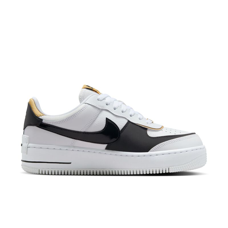 Nike Air Force 1 Shadow, Blanco/Mtlc Oro-Negro, hi-res