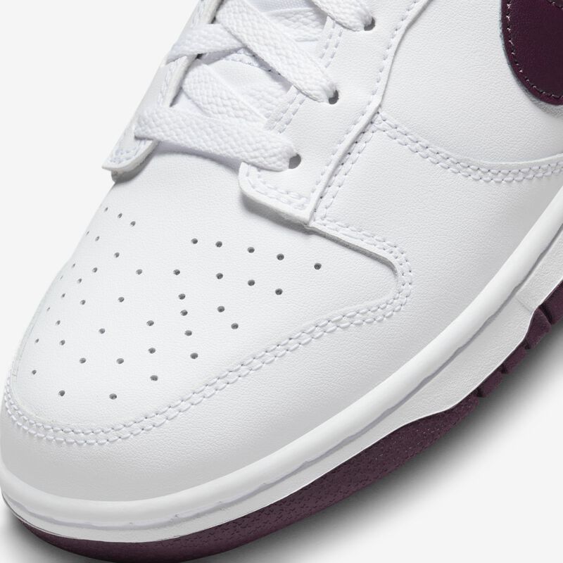 Nike Dunk Low Retro, Blanco/Blanco/Noche Granate, hi-res