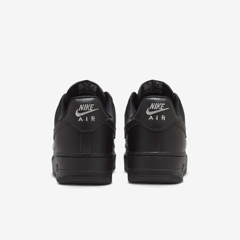 Nike Air Force 1 ’07 LX, Negro/Negro/Plata metalizado/Negro, hi-res