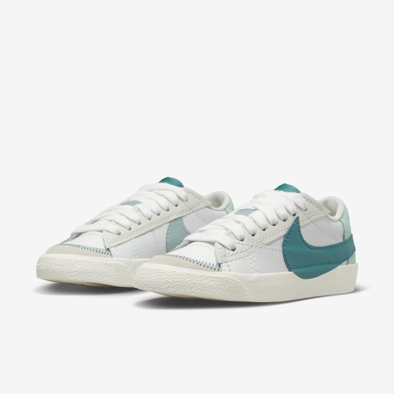 Nike Blazer Low '77 Jumbo, Blanco Cumbre/Cristal Marino/Mineral/Geoda azul turquesa, hi-res