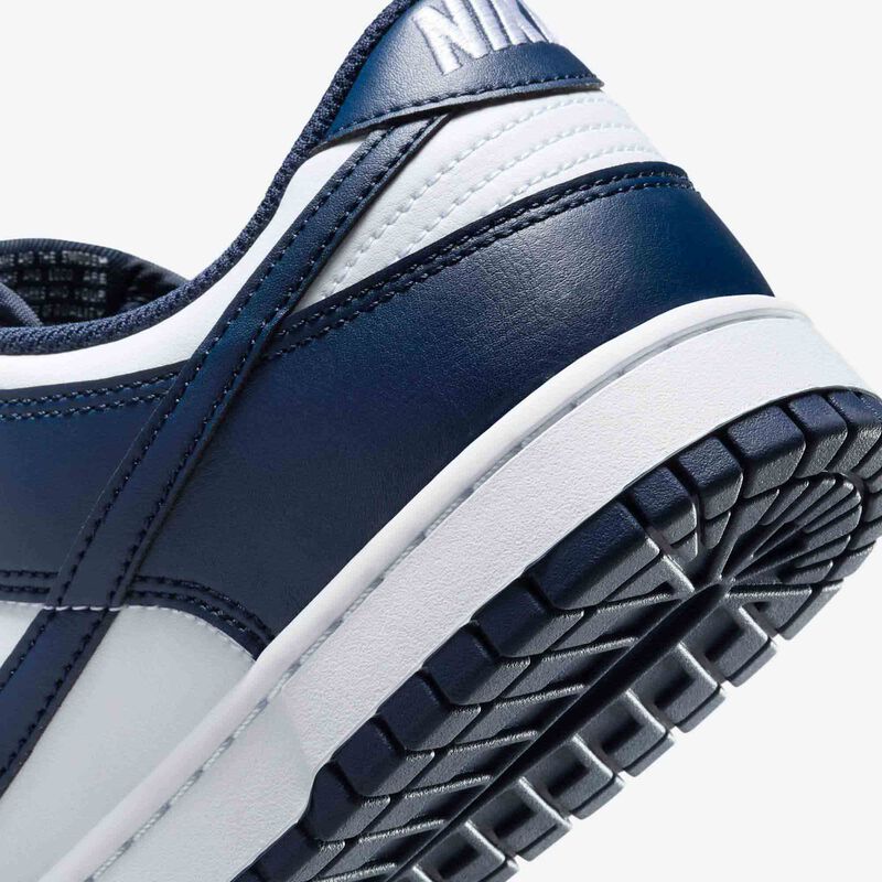 Nike Dunk Low Retro, Blanco/Blanco/Azul Marino Medianoche, hi-res