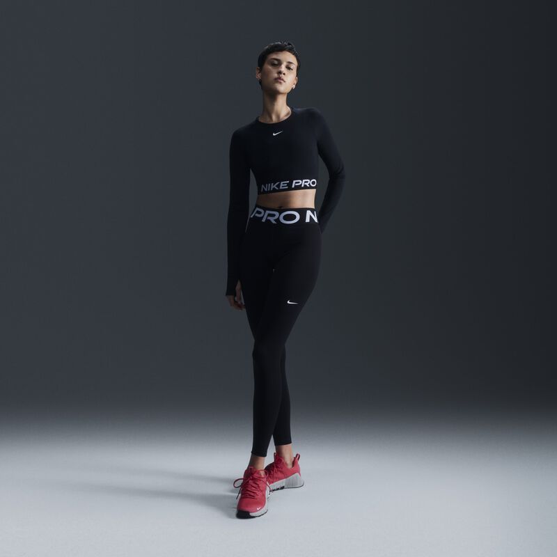 Nike Pro, Negro/Blanco, hi-res