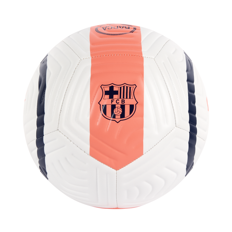 Nike Academy FC Barcelona T90, Blanco/Mango Brillante/Azul Marino Medianoche/(Mango Brillante), hi-res