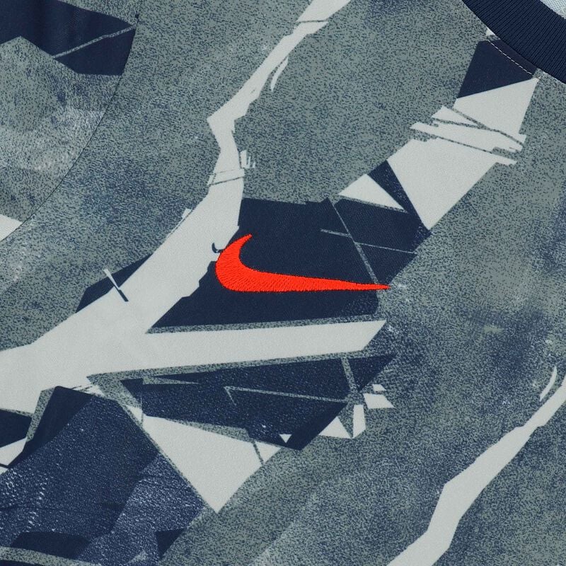 Nike Polo Mujer Alianza Lima 2026, Gris Lobo/Azul marino de medianoche/(Rojo Chile), hi-res