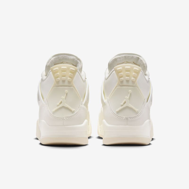 Air Jordan 4 Retro "White and Gold", Vela/Negro/Oro metalizado, hi-res