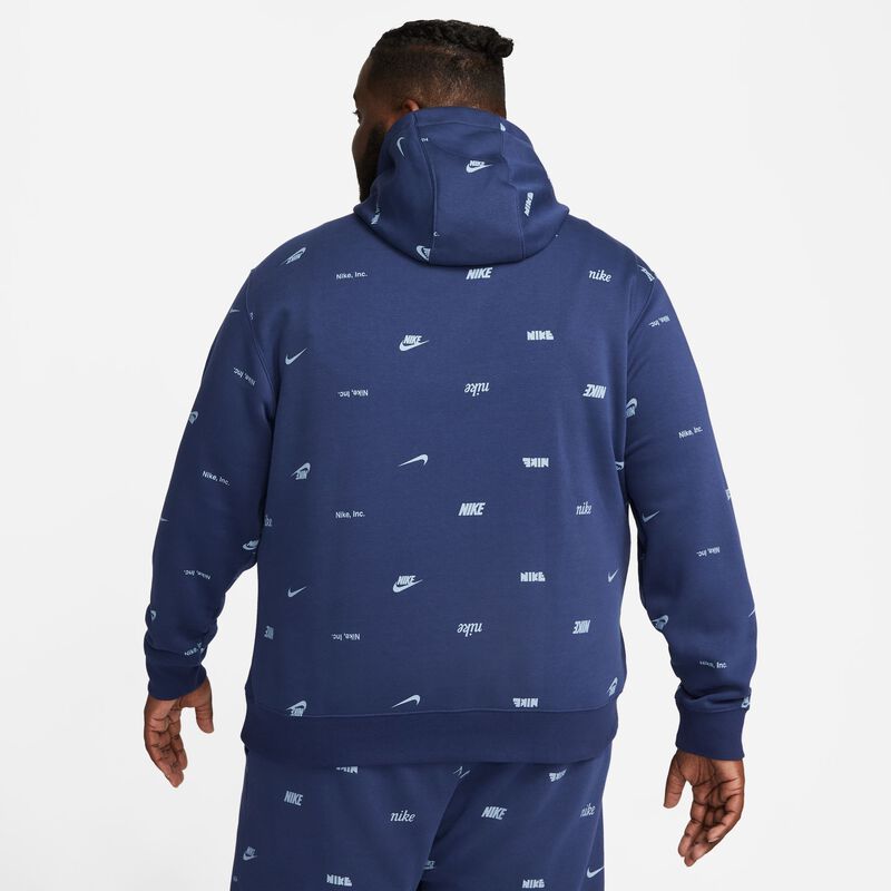 Nike Club Fleece, Azul marino medianoche/Pizarra ceniza, hi-res