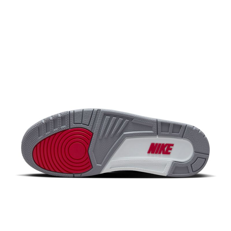Air Jordan 3 Retro, Negro/Gris Cemento/Blanco Cumbre/Rojo Fuego, hi-res