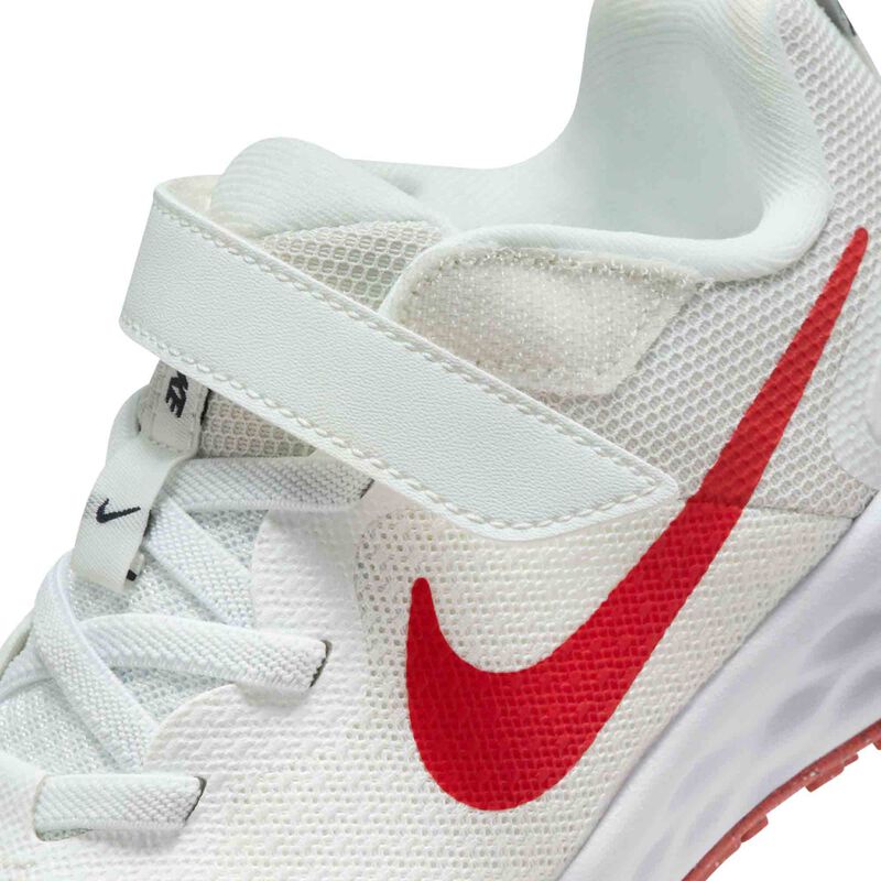 Nike Revolution 6, Blanco Cumbre/Obsidiana/Blanco/Pista Roja, hi-res