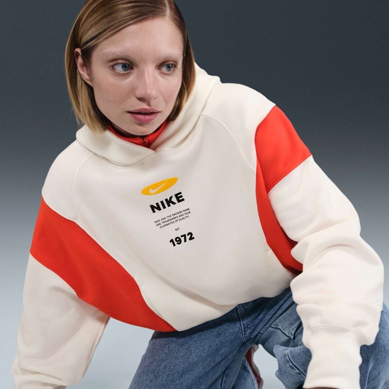 Nike Sportswear Phoenix Fleece, Vela/Picante Rojo/Vela, hi-res