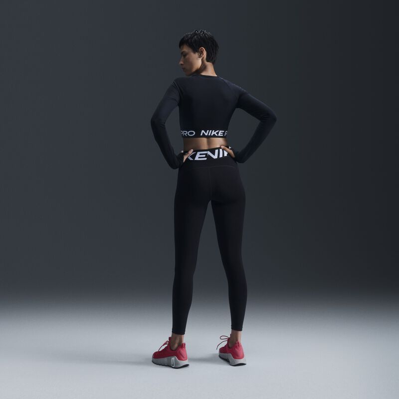 Nike Pro, Negro/Blanco, hi-res