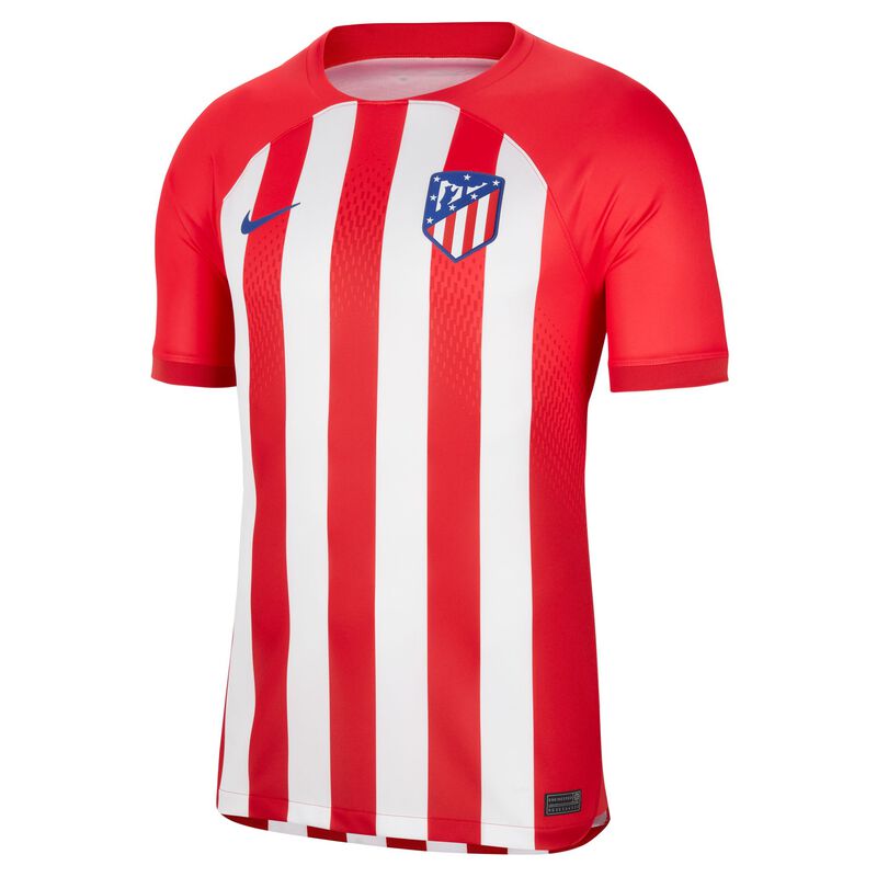 Atlético Madrid local 2023/24 Stadium, Rojo deportivo/Rojo mundial/Blanco/Azul eléctrico, hi-res