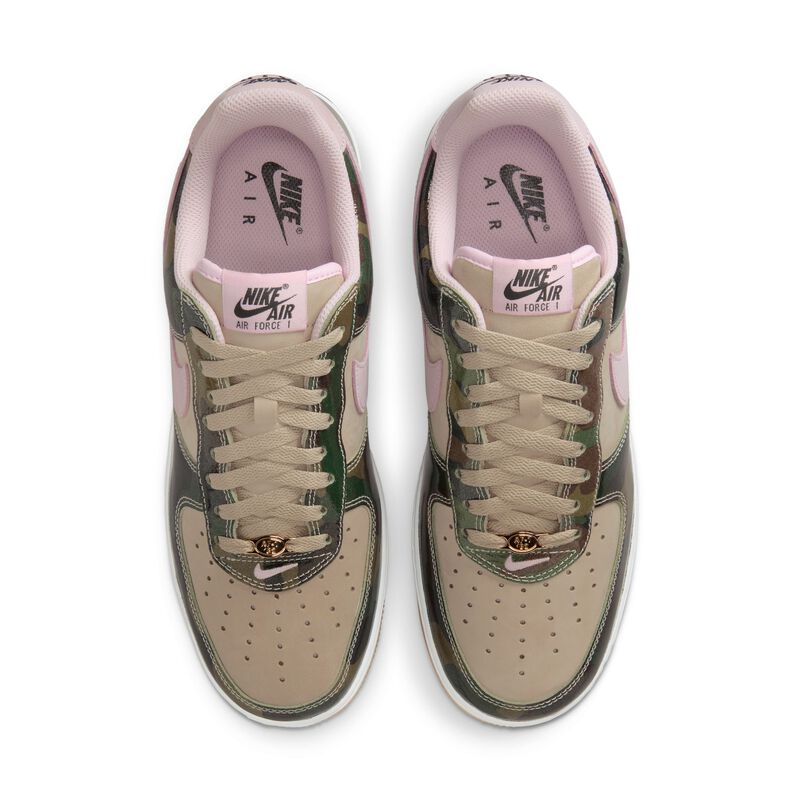 Nike Air Force 1 Low Retro, Desierto Caqui/Rosa Espuma-Negro-Blanco, hi-res