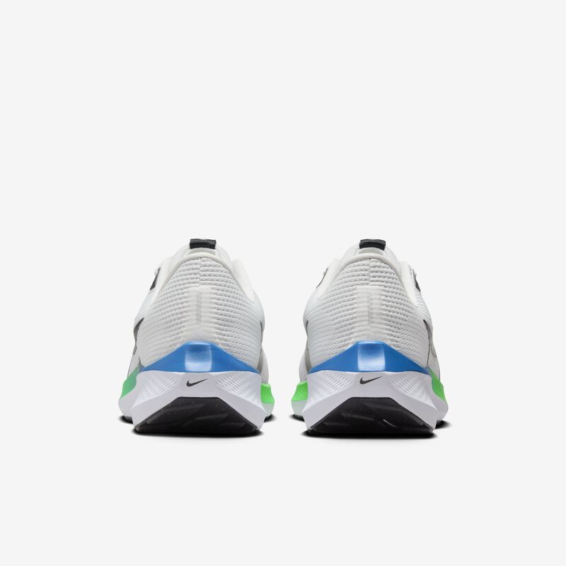 Nike Pegasus 40, Tinte Platino/Blanco/Impacto Verde/Negro, hi-res