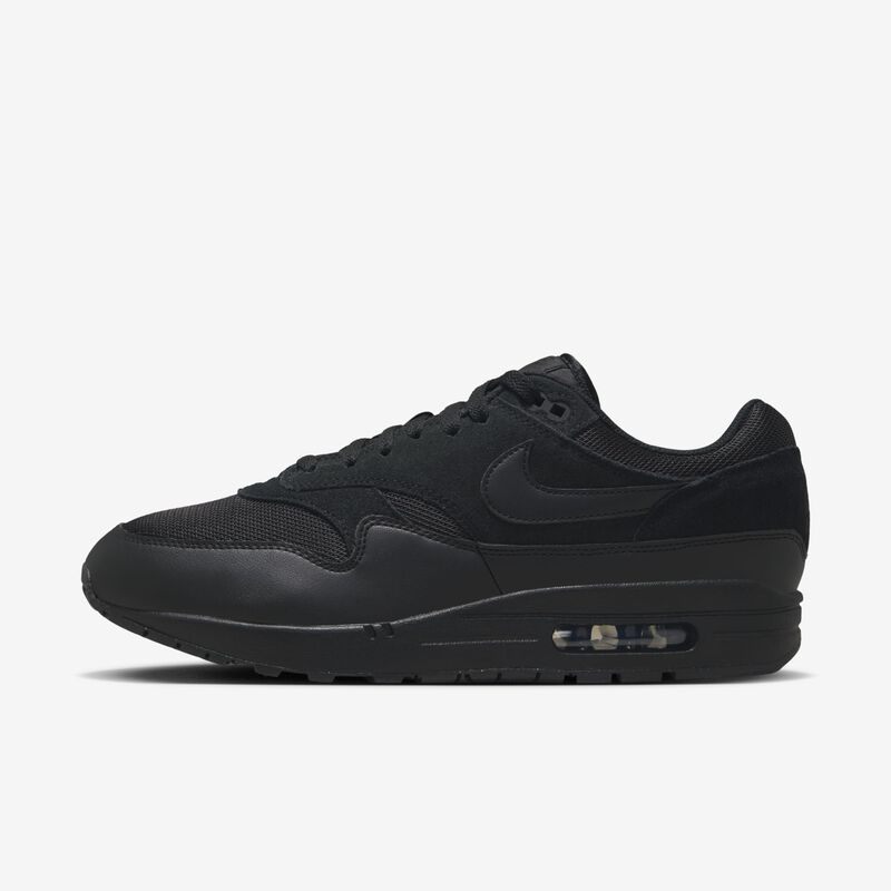 Nike Air Max 1 Essential, Negro/Negro/Antracita/Negro, hi-res