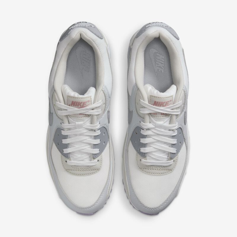 Nike Air Max 90, Blanco Cumbre/Gris Lobo-Rosa Intenso, hi-res