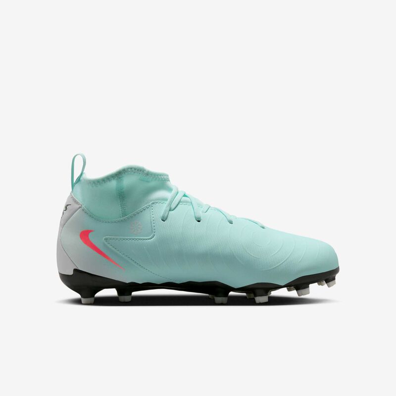 Nike Jr. Phantom Luna 2 Academy, Menta/Sombrío Apagado/Rojo Atómico, hi-res