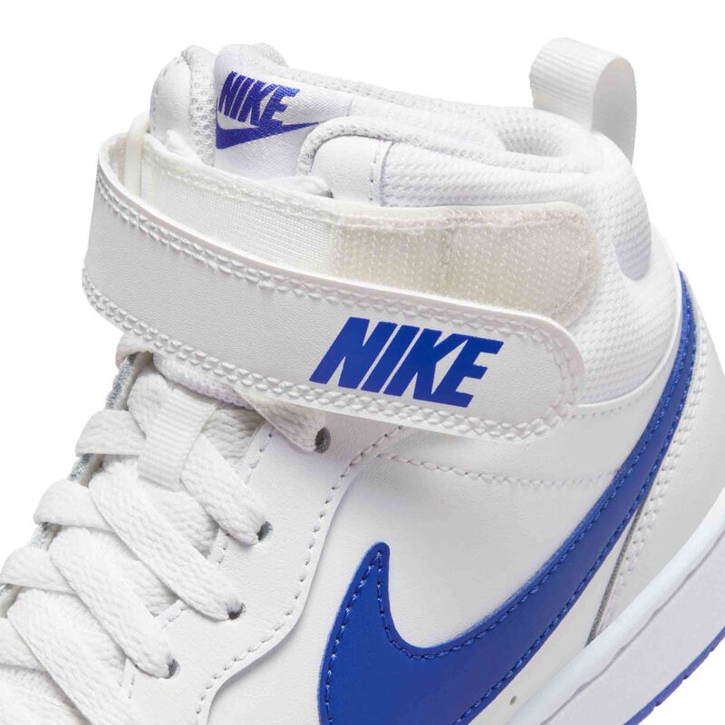 Nike Court Borough Mid 2, Blanco cumbre/Hyper royal-blanco, hi-res