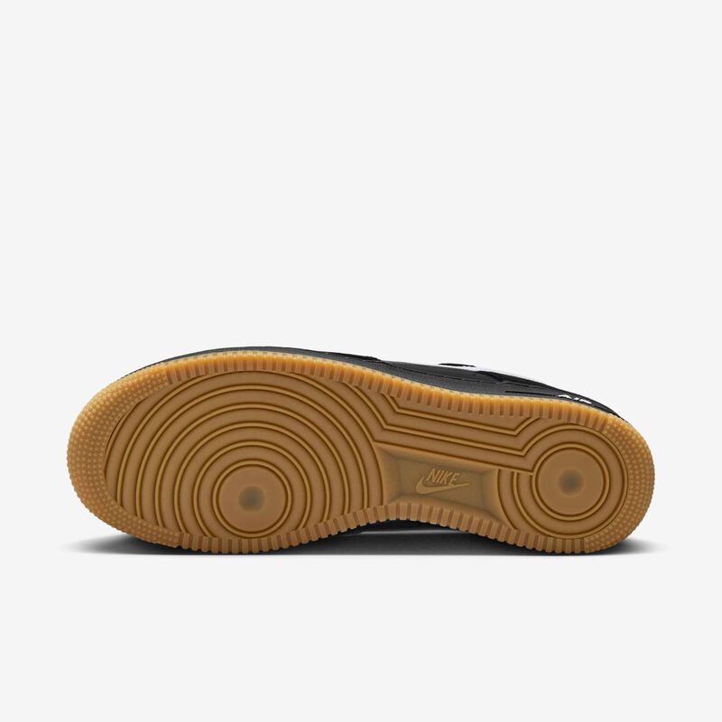 Nike Air Force 1 '07 LV8, Negro/Goma Marrón Claro/Blanco, hi-res