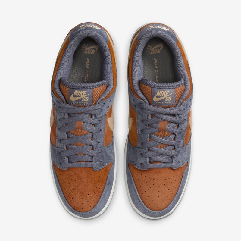 Nike SB Dunk Low Pro, Carbono Claro/Monarca/Blanco Cumbre/Sésamo, hi-res