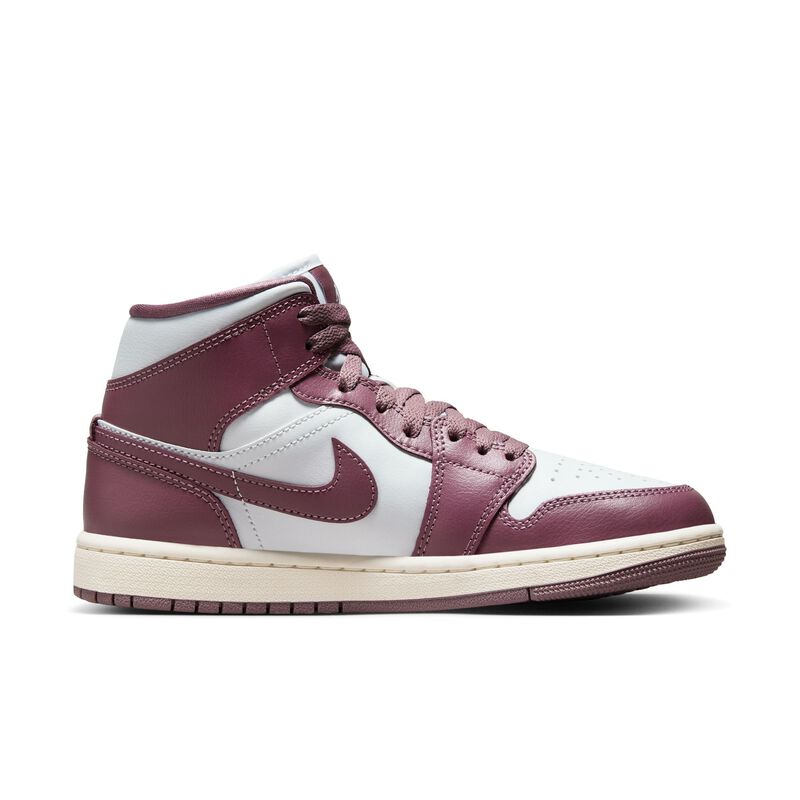Air Jordan 1 Mid, Platino puro/Vela/Sky J Malva, hi-res