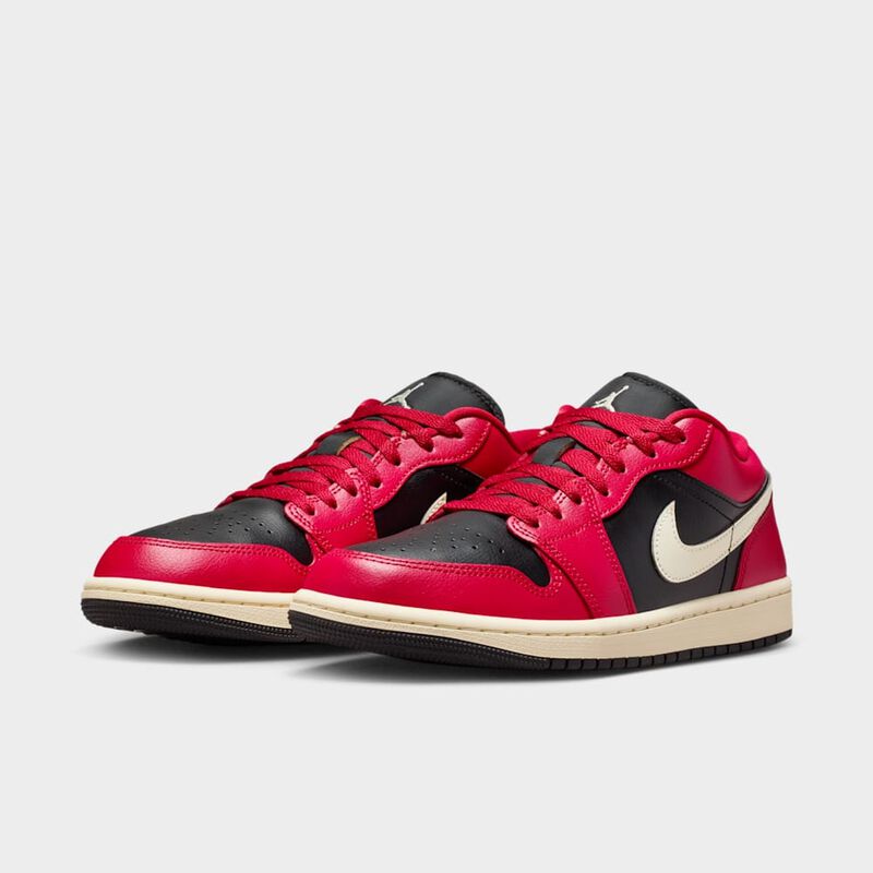 Air Jordan 1 Low, Hibisco místico/Negro/Leche de coco, hi-res