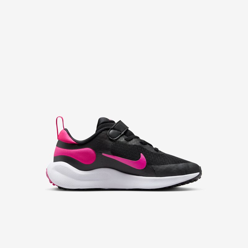 Nike Revolution 7, Negro/Blanco/Hiperrosa, hi-res