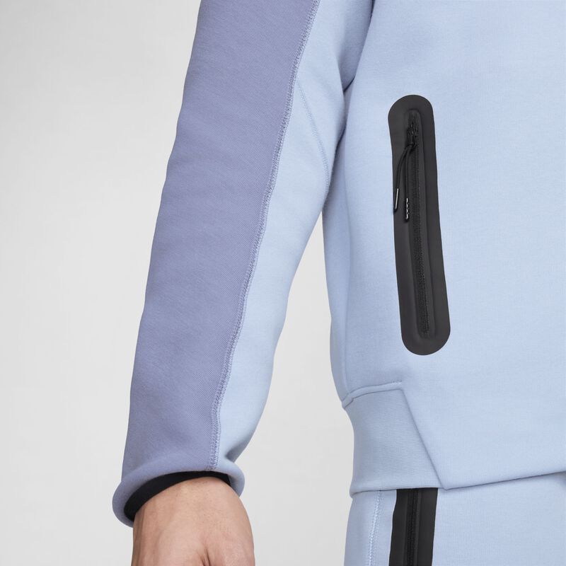 Nike Sportswear Tech Fleece Windrunner, Azul Marino Claro/Pizarra Ceniza/Blanco, hi-res