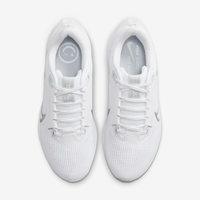 Nike Pegasus 40, Blanco/Platino puro/Plata metalizado, hi-res