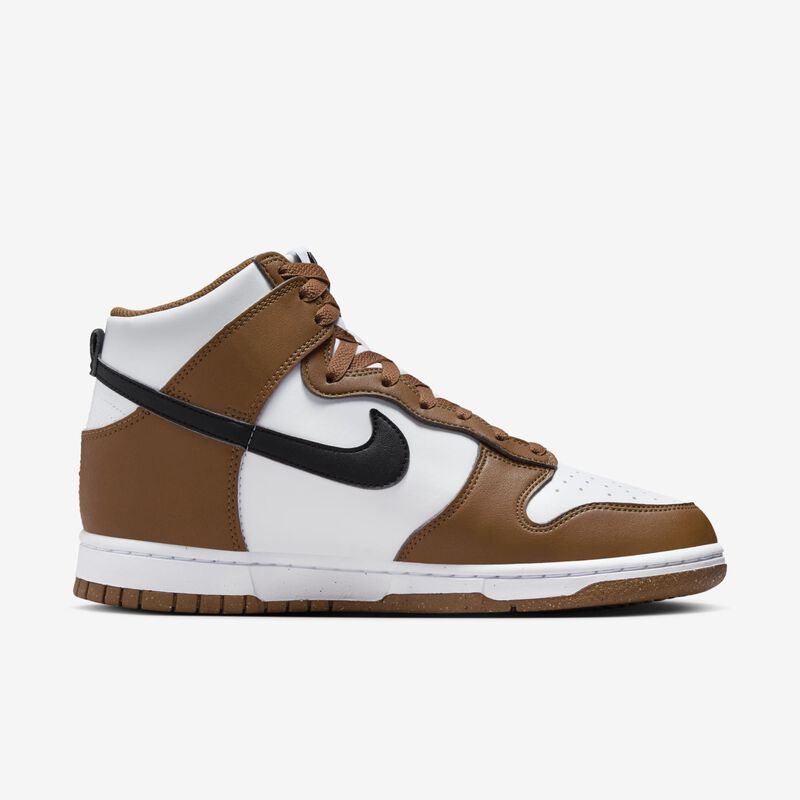 Nike Dunk High Next Nature, Teniente Británico Bronceado/Negro-Blanco, hi-res