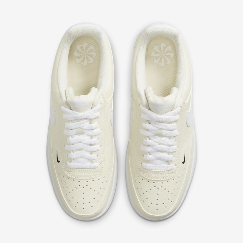 Nike Court Vision Low Next Nature, Blanco/Negro/Marfil pálido, hi-res