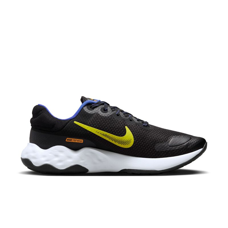 Nike Renew Ride 3, Negro/Azul Racer/Reloj/Alto Voltaje, hi-res