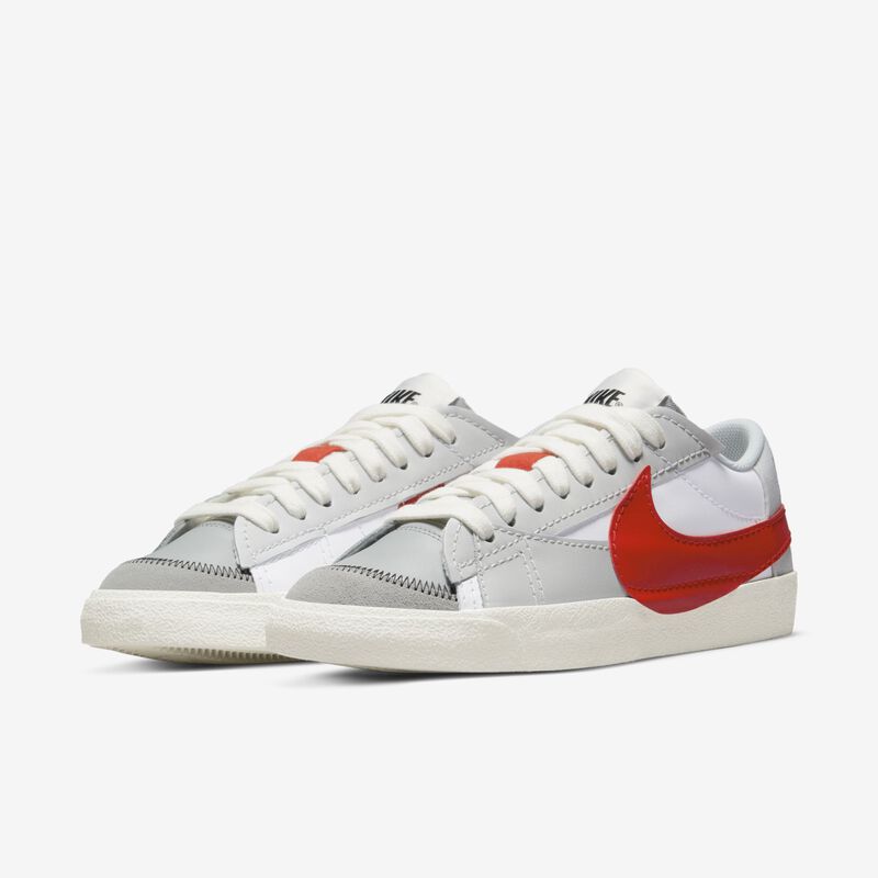 Nike Blazer Low '77 Jumbo, Blanco/Polvo fotón/Gris humo claro/Rojo, hi-res